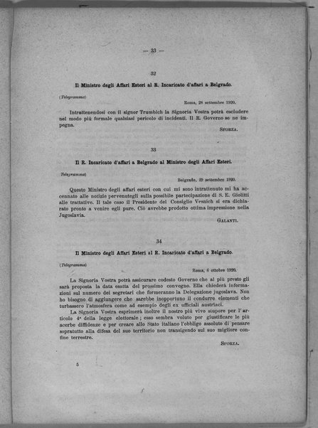 Libro verde sui negoziati diretti fra il Governo italiano e il Governo jugoslavo per la pace adriatica